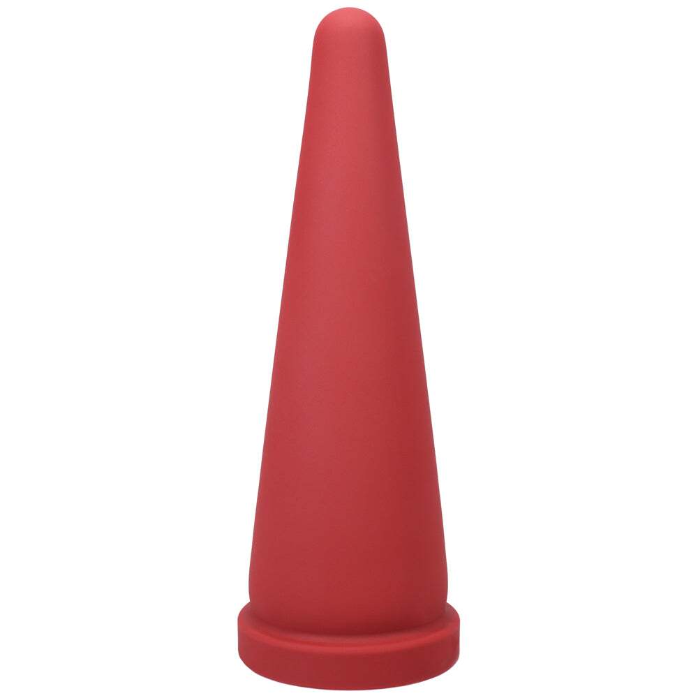 Dildo by Tantus in Red shown for use by Her or Him