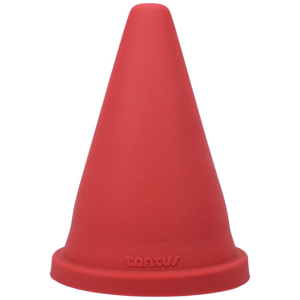 Dildo by Tantus in Red shown for use by Her or Him