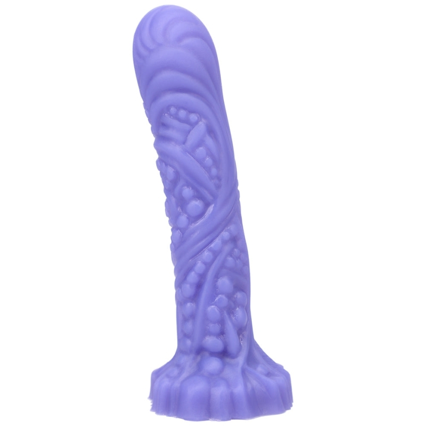 Dildo by tantus in purple shown for use by her or him
