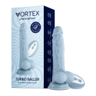 8.25 inch Dildo by FemmeFunn in Blue shown for use by Her or Him