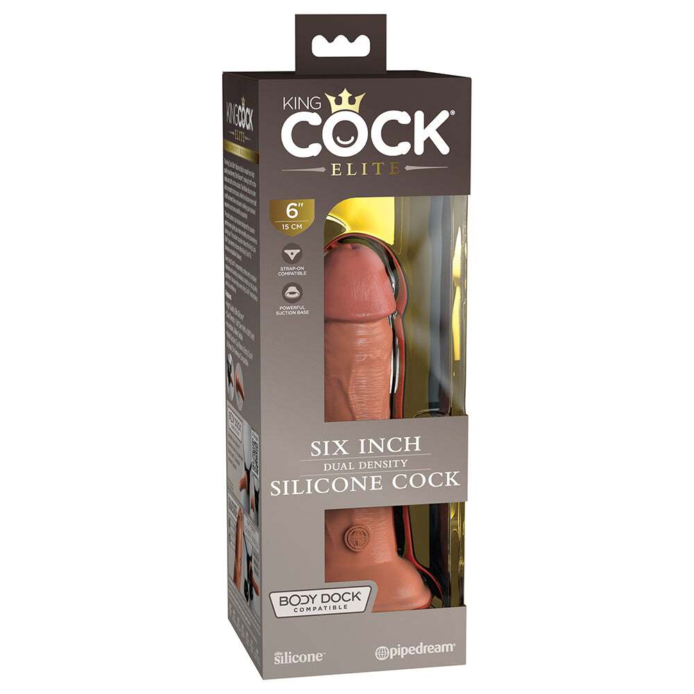 6 inch Dildo by Pipedream in Tan Light Brown Mocha shown for use by Her or Him