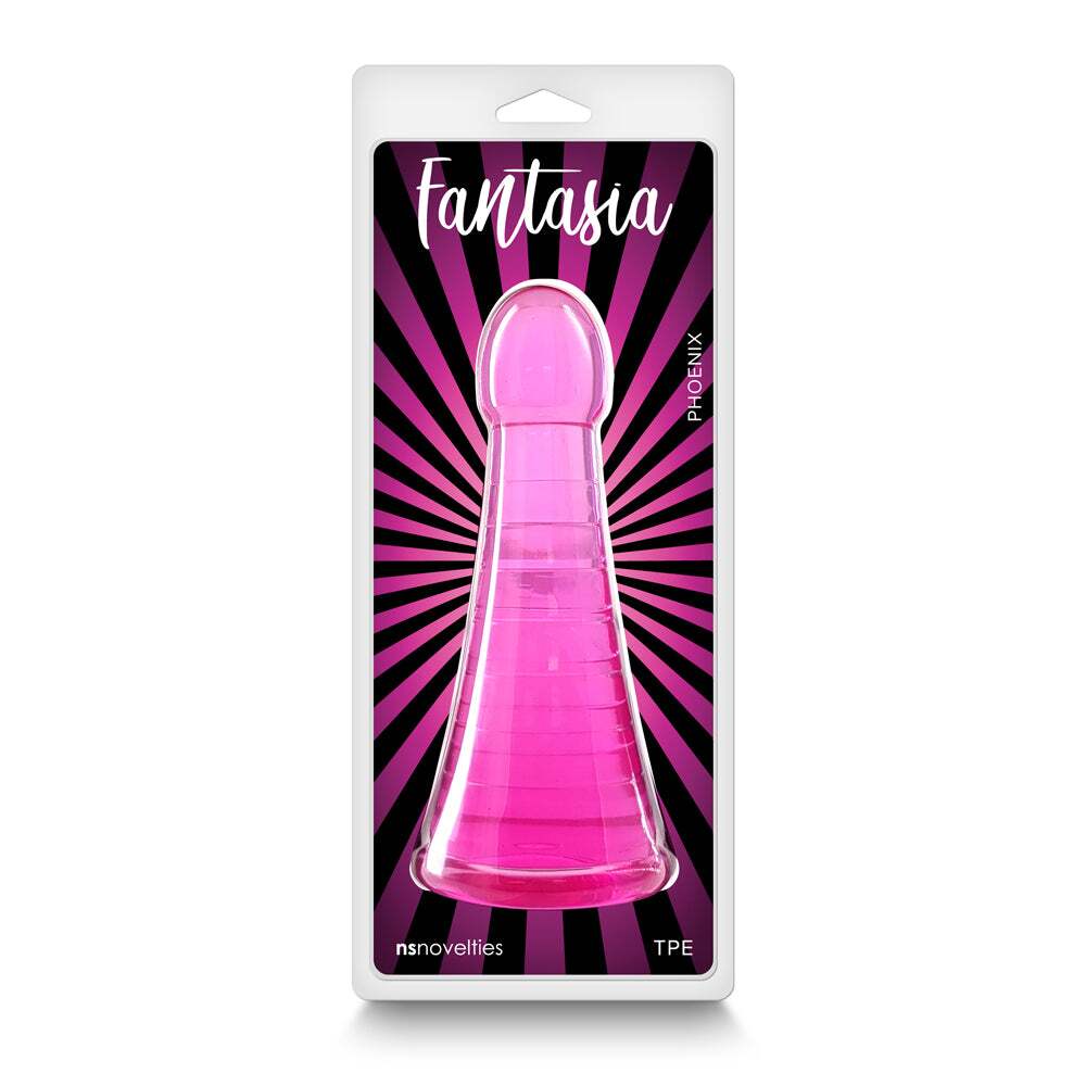 Dildo by NS Novelties in Light Pink shown for use by Her or Him