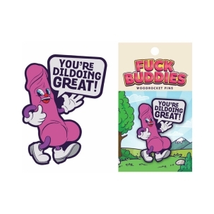 Dildo by Wood Rocket in Purple shown for use by Her or Him
