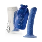 5.9 inch Dildo by Biird in White shown for use by Her or Him