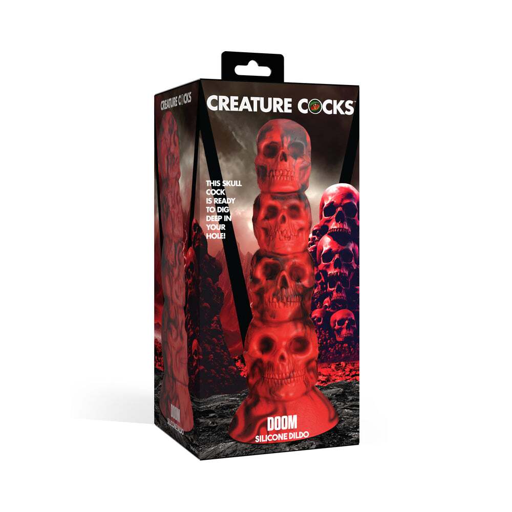 Dildo by XR Brands in Red shown for use by Her or Him