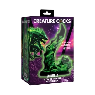 Dildo by XR Brands in Green shown for use by Her or Him