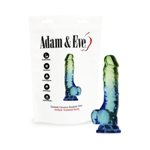 7.5 inch Dildo by Adam & Eve in Multi-Color shown for use by Her or Him