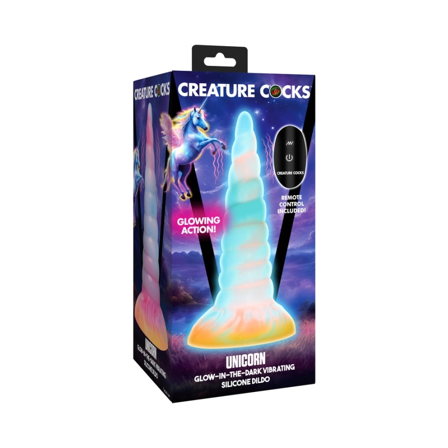 Dildo by XR Brands in Multi-Color shown for use by Her or Him