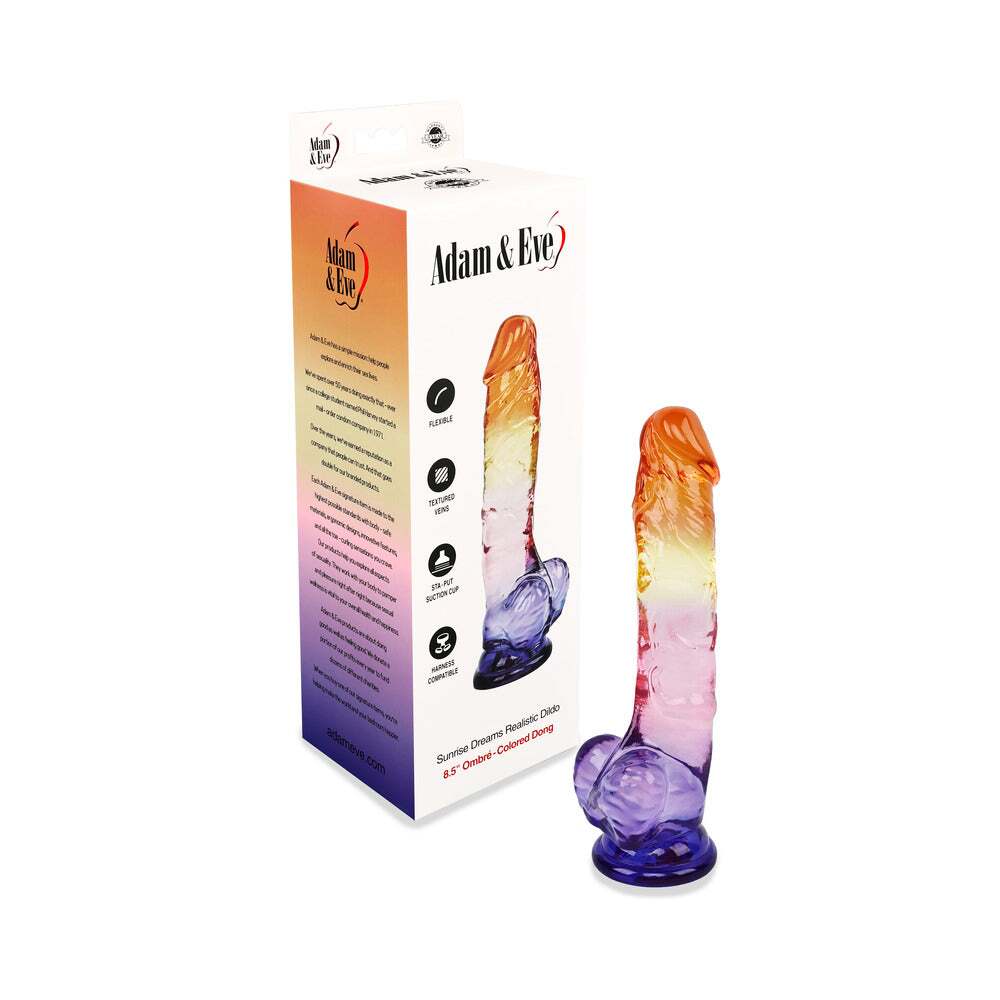 8.5 inch Dildo by Adam & Eve in  shown for use by Her or Him