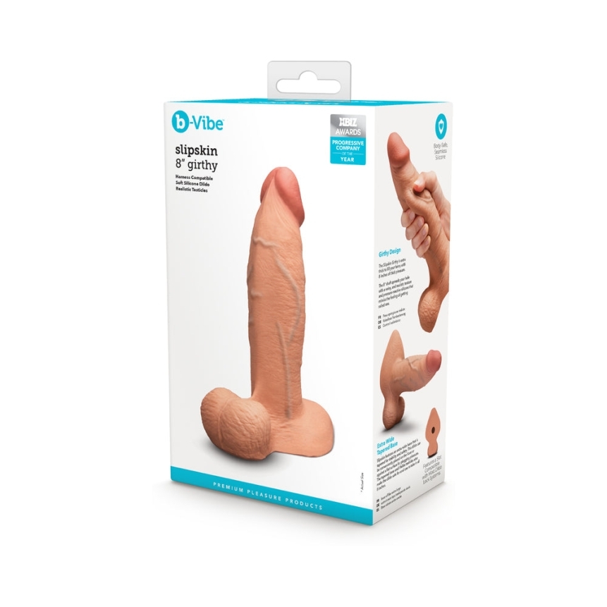 Dildo by b-vibe in  shown for use by her or him