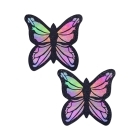Feel sexy wearing sexy nipple covers  Butterfly Rainbow Full Breast Cover! Wearing Butterfly Rainbow Full Breast Cover nipples covers by Pastease can be fun and sexy!