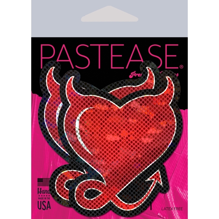 Wearing Devil Hearts nipples covers by Pastease can be fun and sexy!