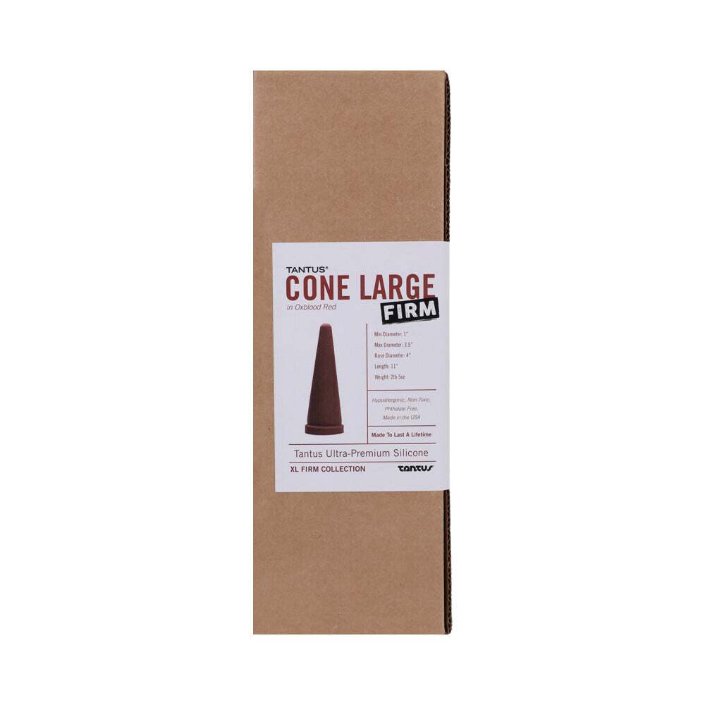 Dildo from Tantus in Wine Red Burgundy designed for anal sex with Her or Him