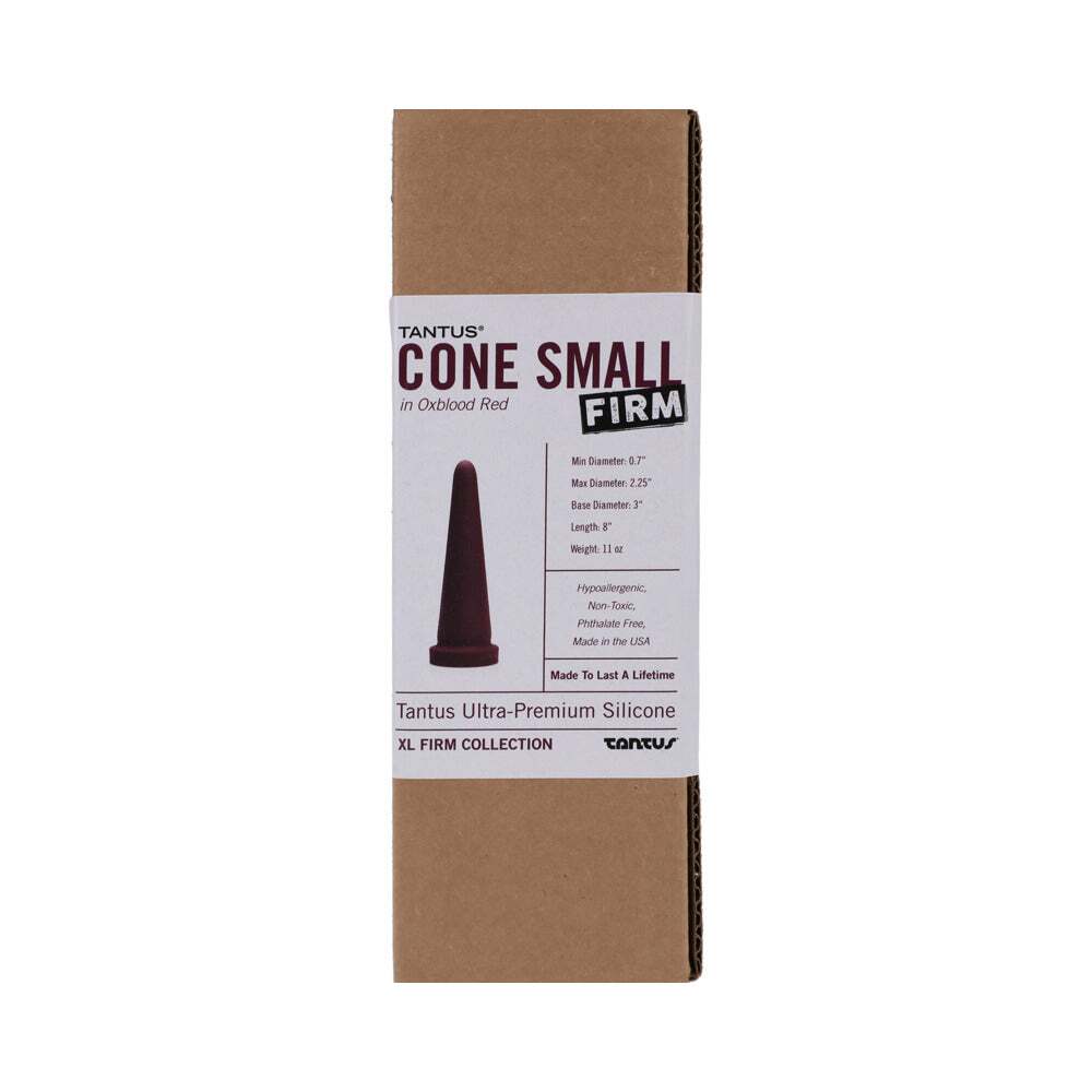Dildo from Tantus in Wine Red Burgundy designed for anal sex with Her or Him