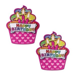 Feel sexy wearing sexy nipple covers  Happy Birthday Cupcakes! Wearing Happy Birthday Cupcakes nipples covers by Pastease can be fun and sexy!