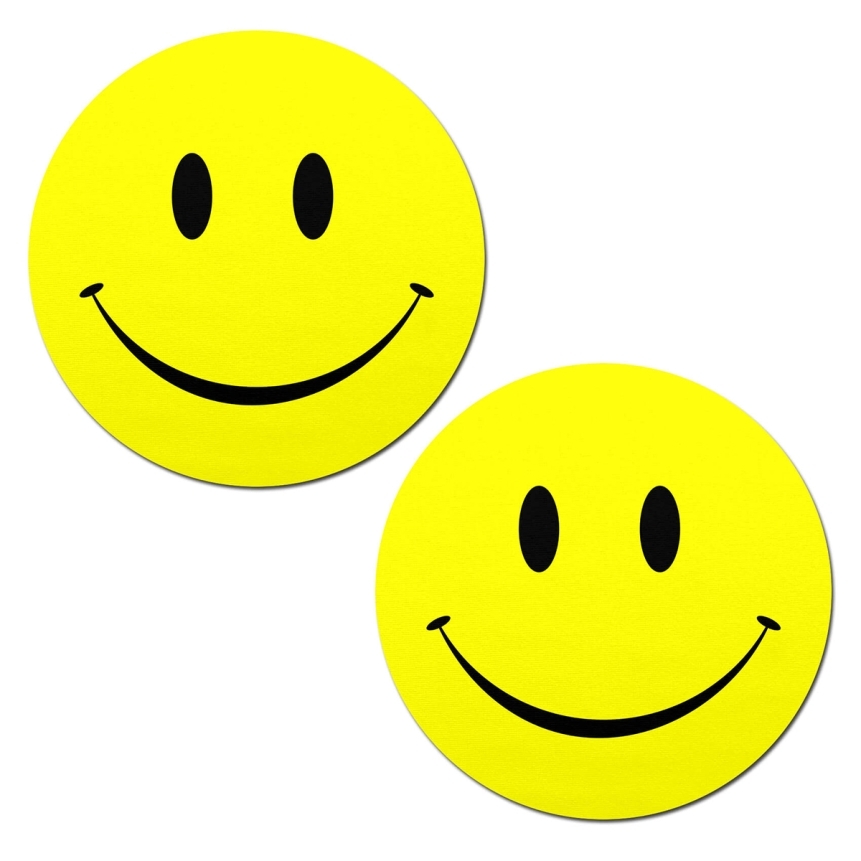Feel sexy wearing sexy nipple covers  happy smiley faces! Wearing happy smiley faces nipples covers by pastease can be fun and sexy!