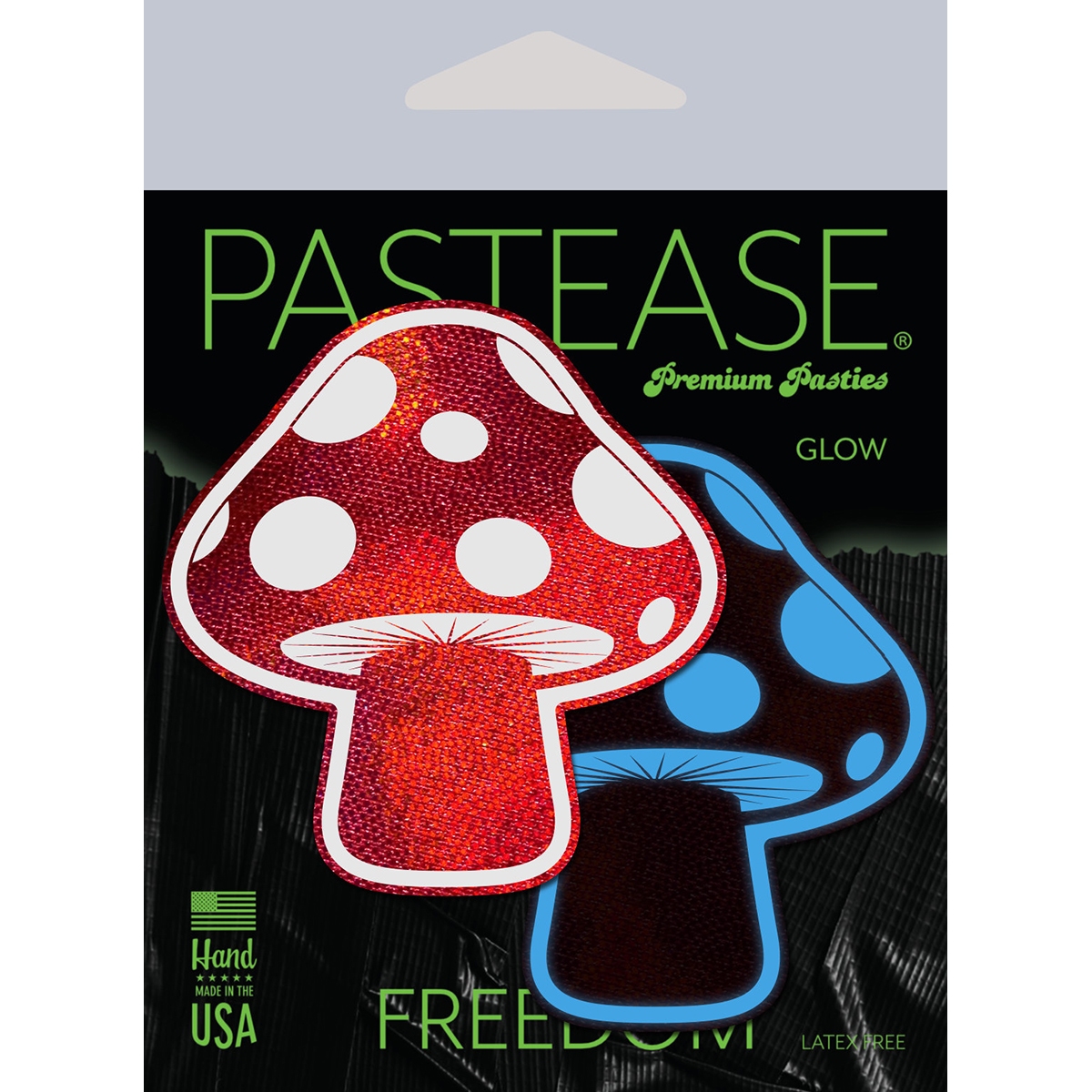Wearing Mushroom Glow nipples covers by Pastease can be fun and sexy!