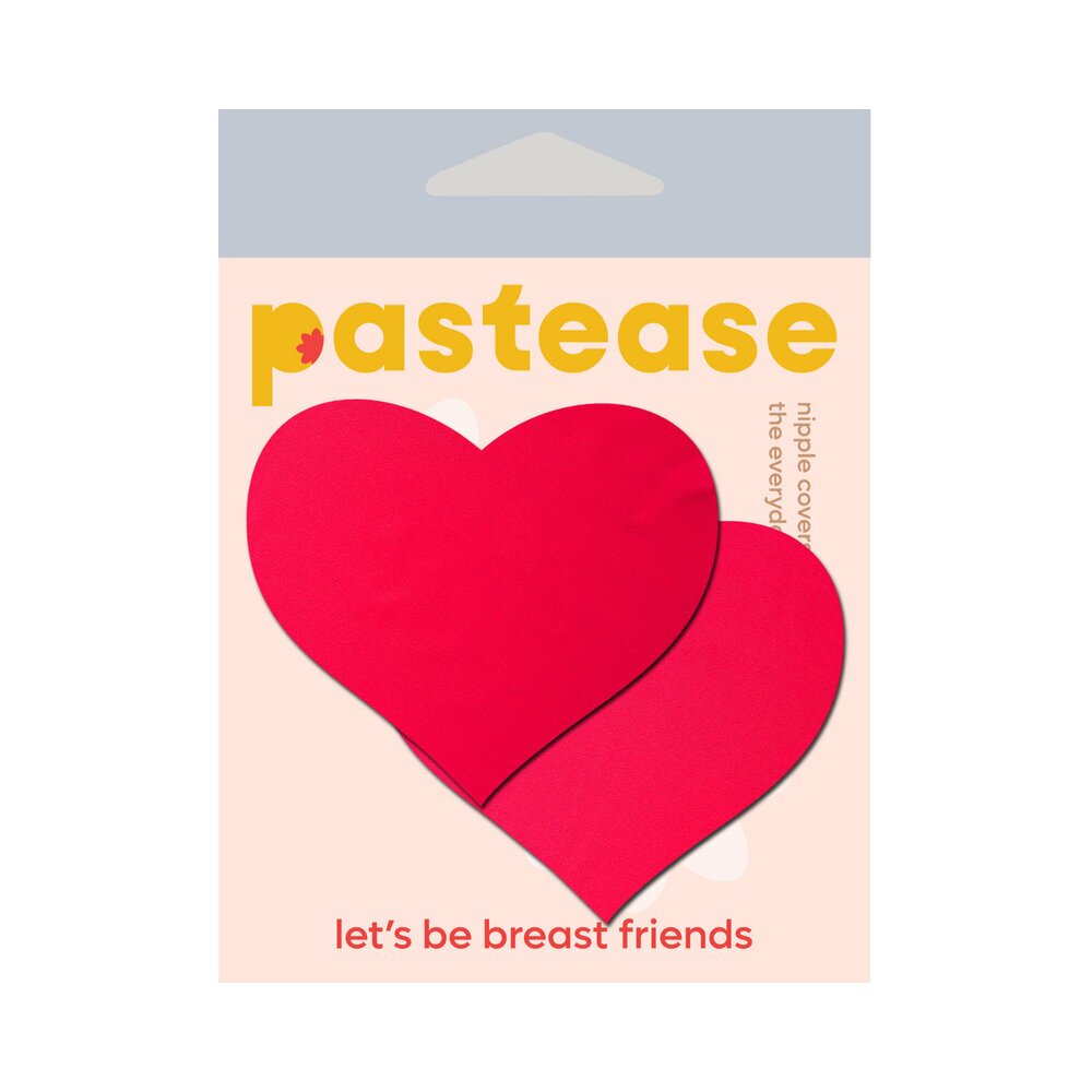 Wearing Neon Red Day Glow Lycra Heart nipples covers by Pastease can be fun and sexy!
