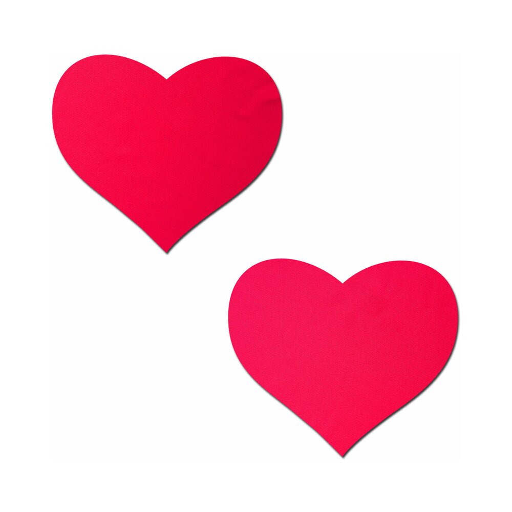 Feel sexy wearing sexy nipple covers  Neon Red Day Glow Lycra Heart! Wearing Neon Red Day Glow Lycra Heart nipples covers by Pastease can be fun and sexy!