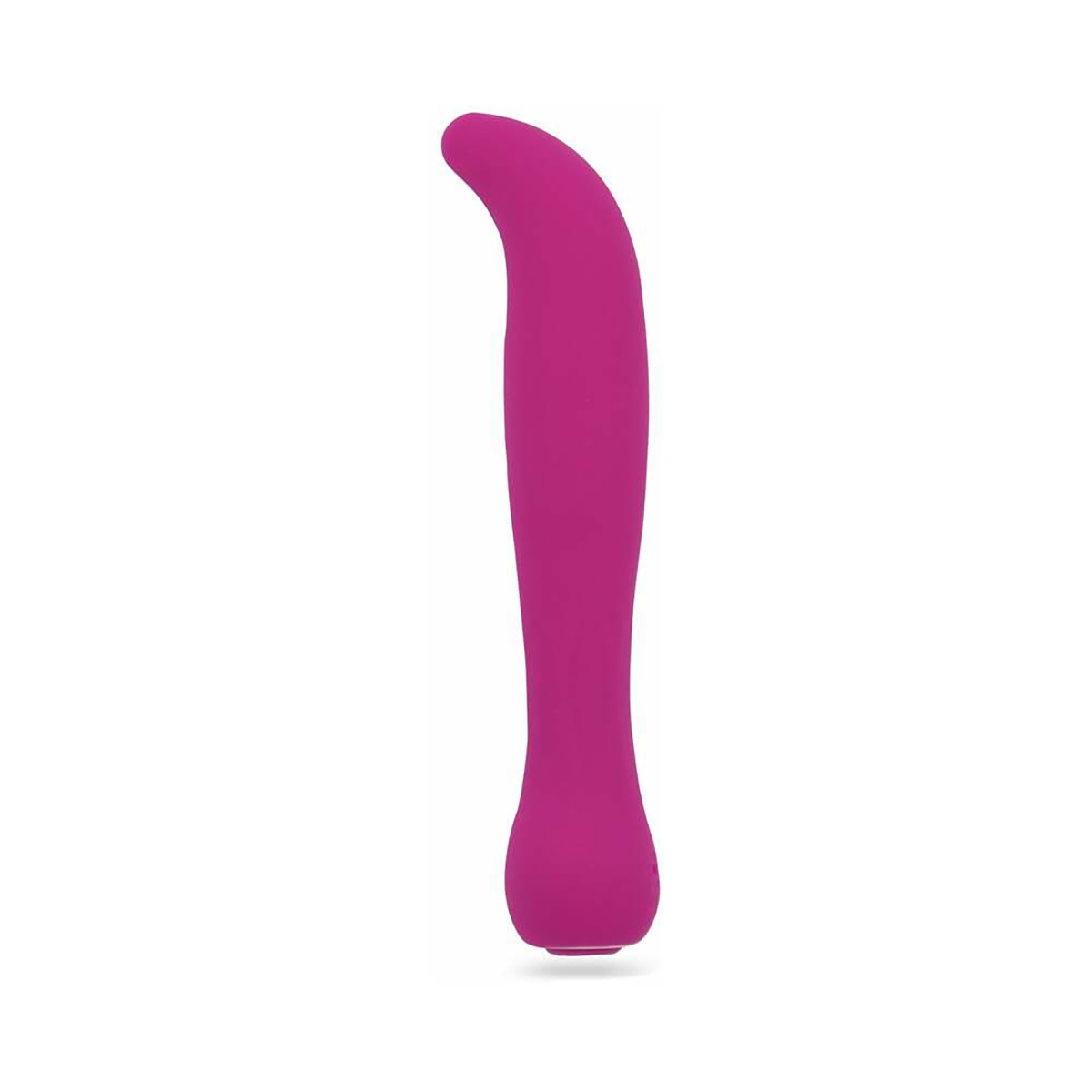 Nu Sensuelle vibrator Baelii 20 Function Magenta shown in hand for scale