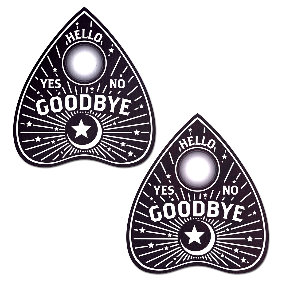 Feel sexy wearing sexy nipple covers  Ouija Planchettes! Wearing Ouija Planchettes nipples covers by Pastease can be fun and sexy!