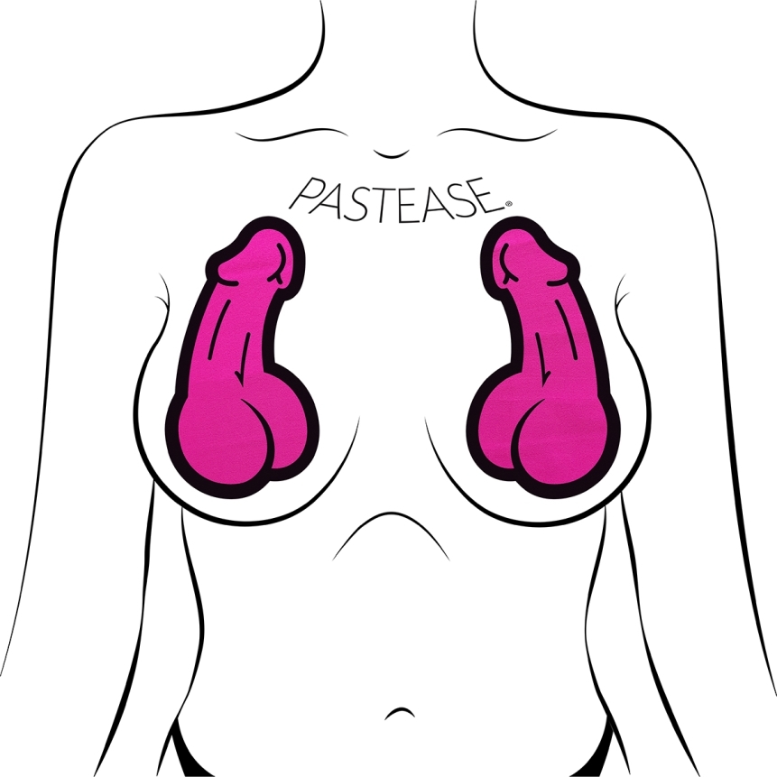 Wearing pink penises nipples covers by pastease can be fun and sexy!