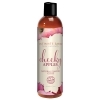 Bottle of  Water Based Lube Intimate Earth showing clean, lightweight formula