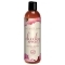 Bottle of  Water Based Lube Intimate Earth showing clean, lightweight formula