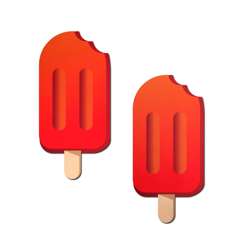 Feel sexy wearing sexy nipple covers  popsicles red! Wearing popsicles red nipples covers by pastease can be fun and sexy!