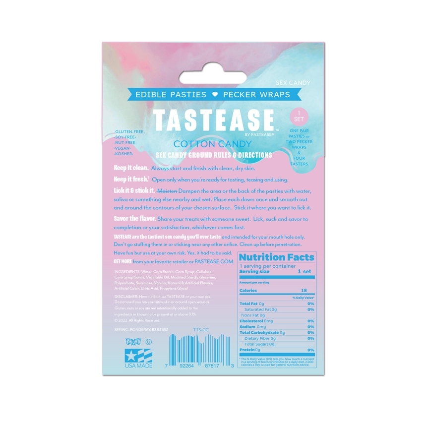 Wearing tastease cotton candy nipples covers by pastease can be fun and sexy!