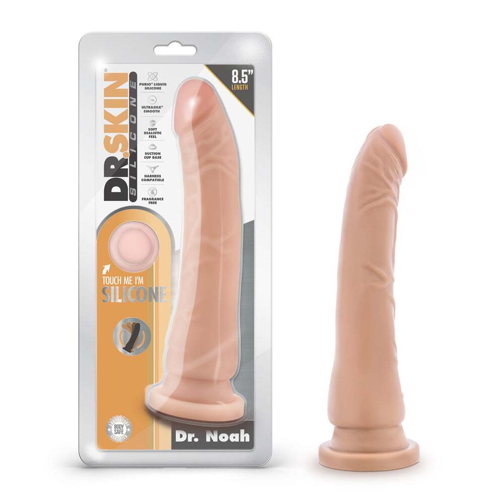 8 inch Dildo by Blush in Vanilla Ivory Beige shown for use by Her or Him