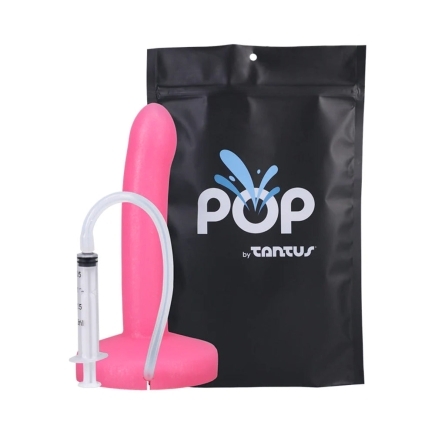 Dildo by Tantus in Hot Pink Magenta Fuchsia shown for use by Her or Him