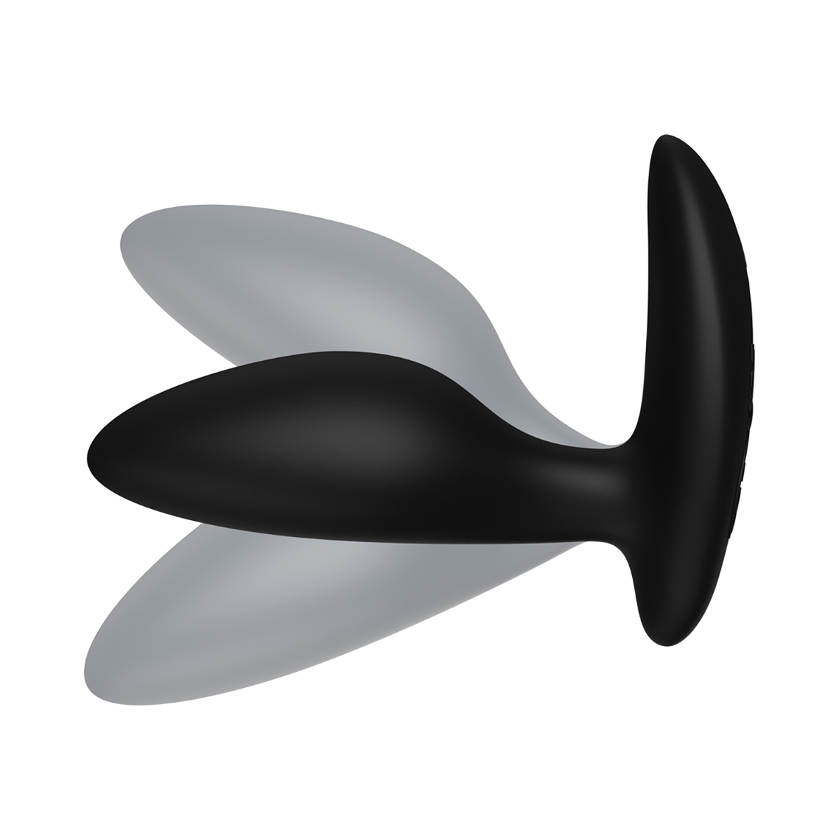 Fully assembled Black We-Vibe vibrator with smooth exterior