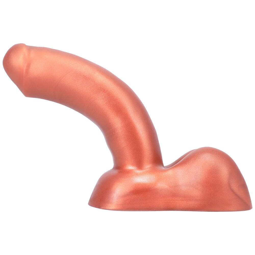 Dildo by Tantus in Copper shown for use by Her or Him