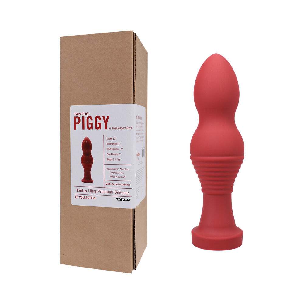 Dildo by Tantus in Red shown for use by Her or Him