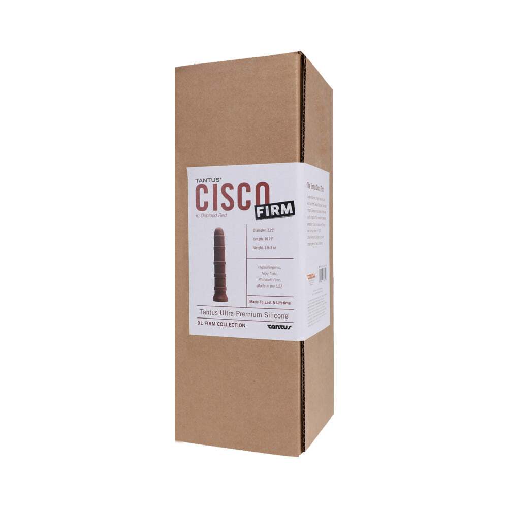 Dildo from Tantus in Wine Red Burgundy designed for anal sex with Her or Him