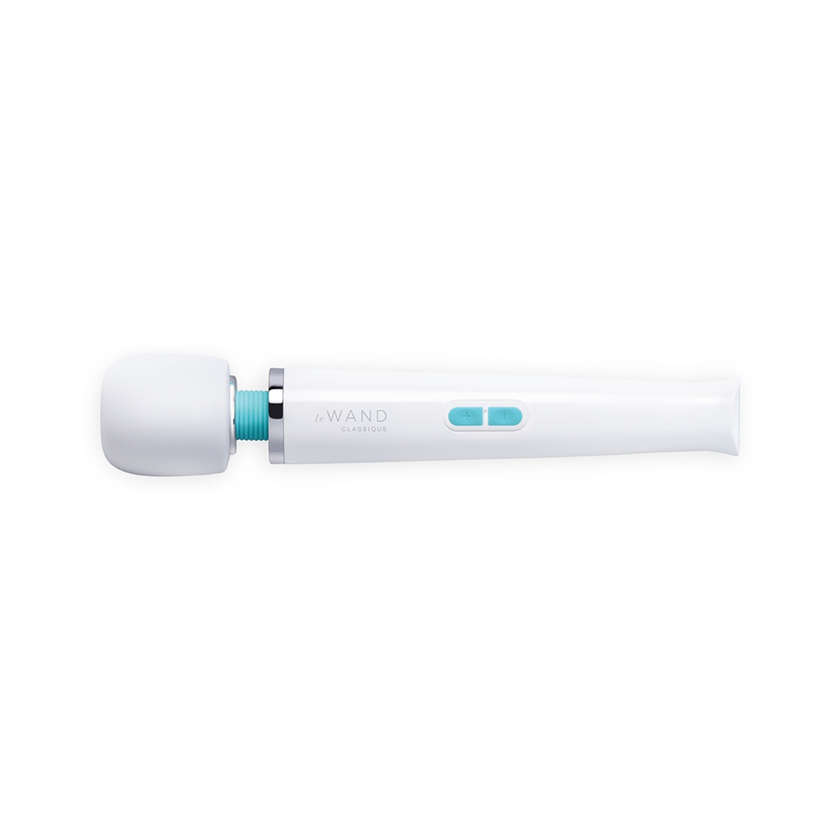 Le Wand vibrator Classique Rechargeable shown in hand for scale
