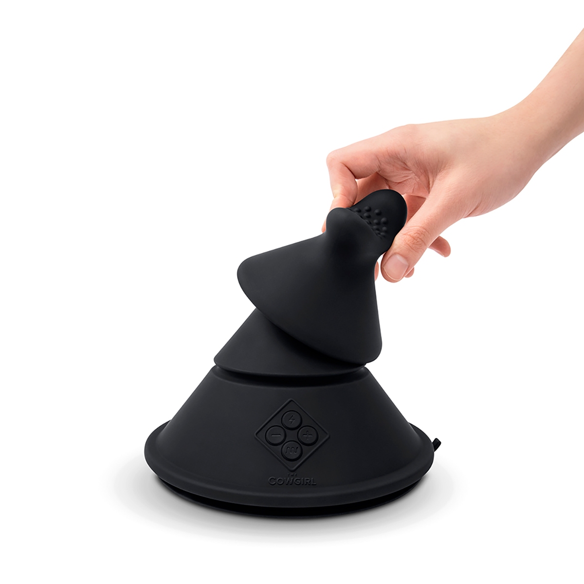 Angled view of the  Le Wand vibrator designed for intimate use