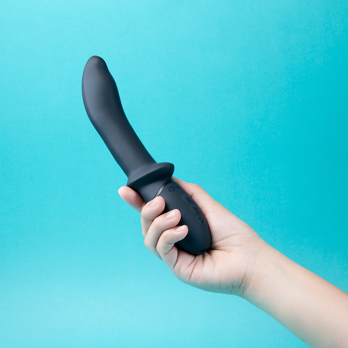 Close-up of the  B-Vibe vibrator for texture detail