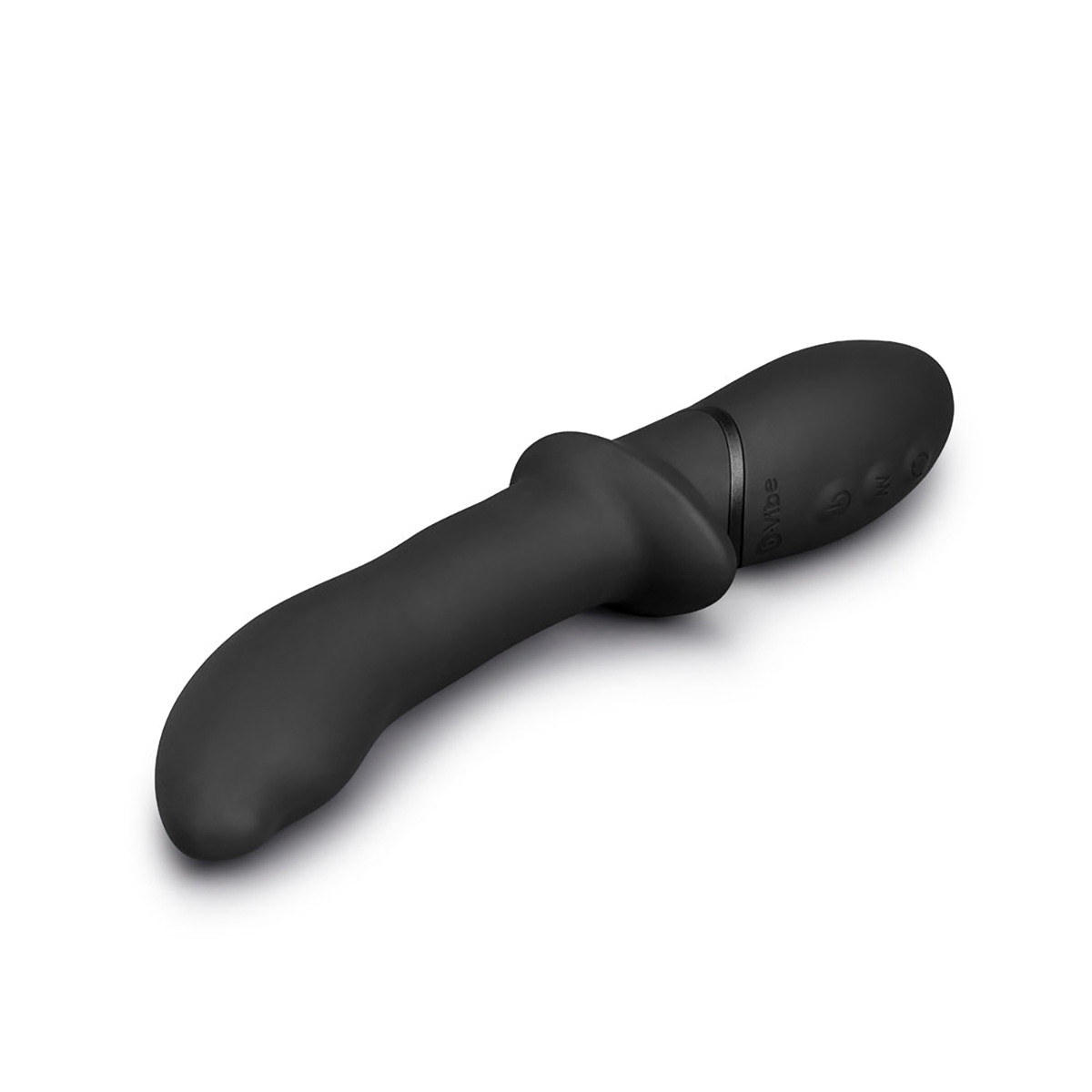 Angled view of the  B-Vibe vibrator designed for intimate use