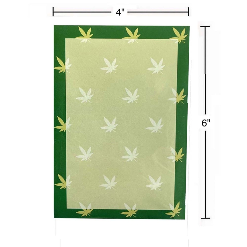 Buy  cannabis leaf notepad book for her.