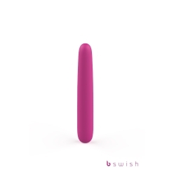B Swish vibrator Bgood Deluxe Infinite- Rose shown in hand for scale