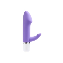 Lavender VeDO vibrator Eva Mini shown in hand for scale