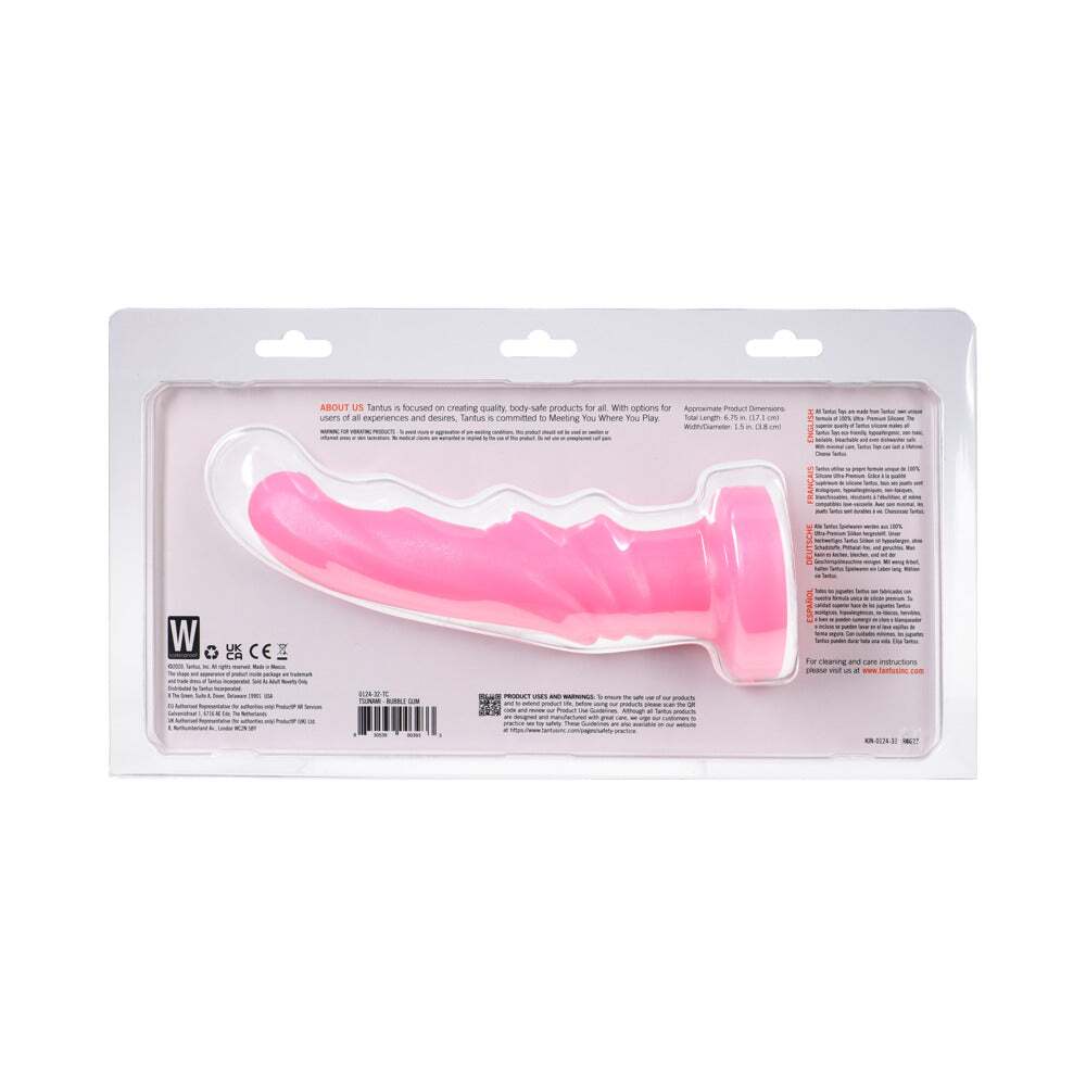 Dildo by Tantus in Light Pink displayed for pegging Him or Her