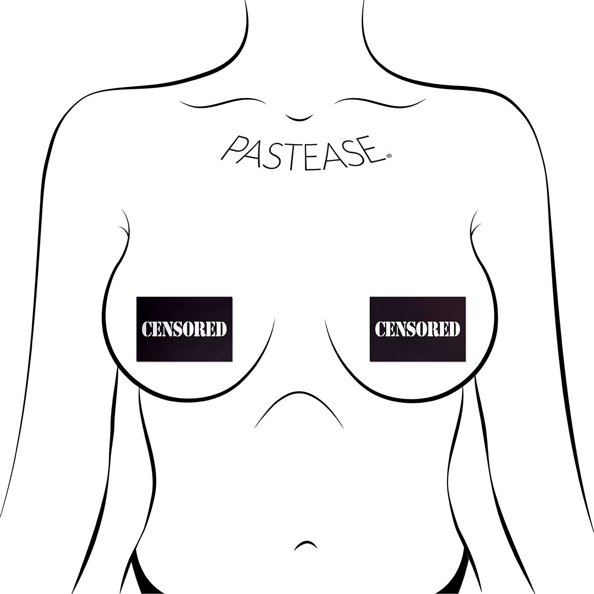 Wearing Pastease Censored nipples covers by Pastease can be fun and sexy!