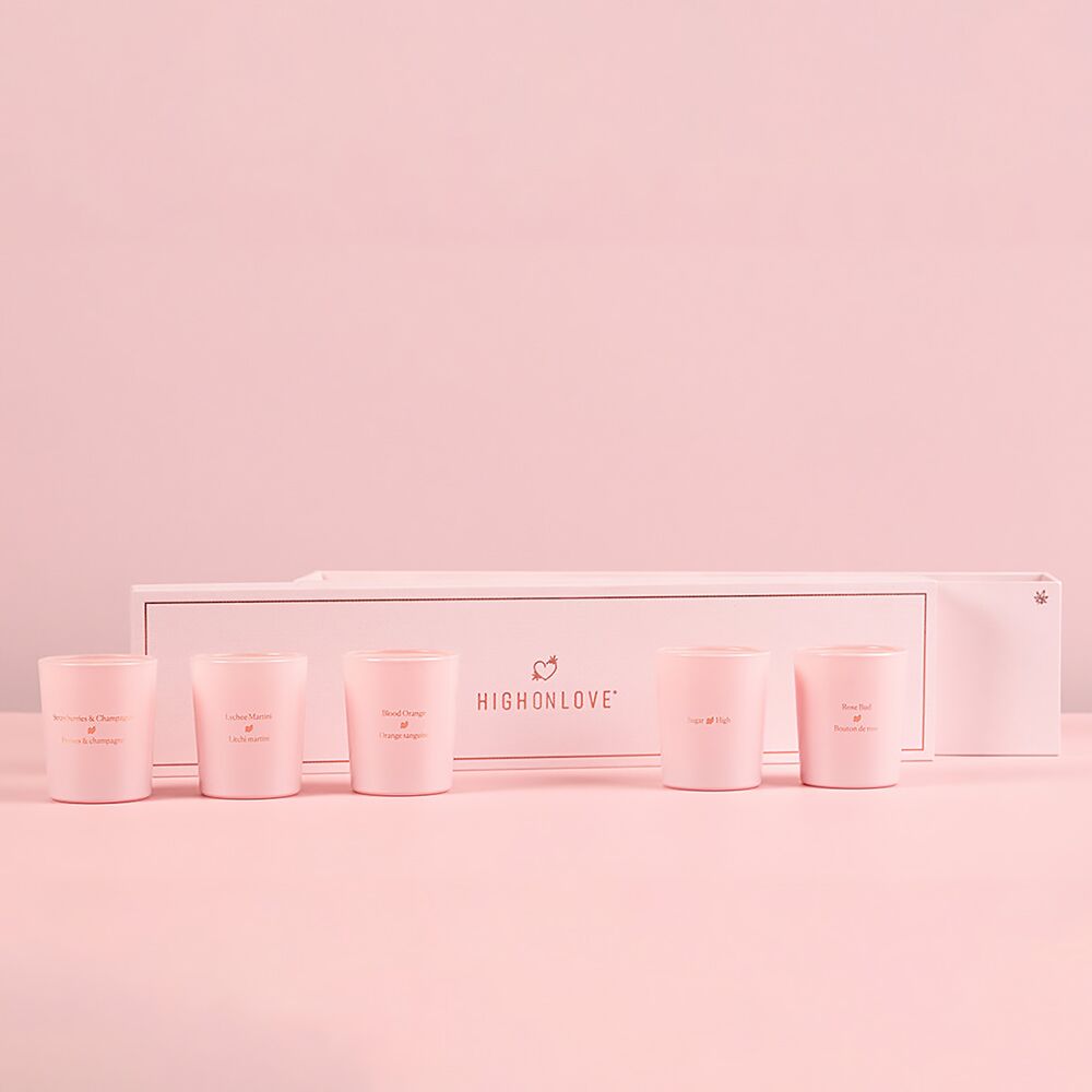 Buy HighOnLove Mini Sensual Massage Candles Collection for her or him.