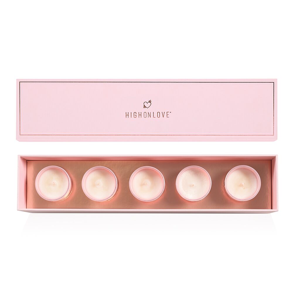 Buy HighOnLove Mini Sensual Massage Candles Collection for her or him.
