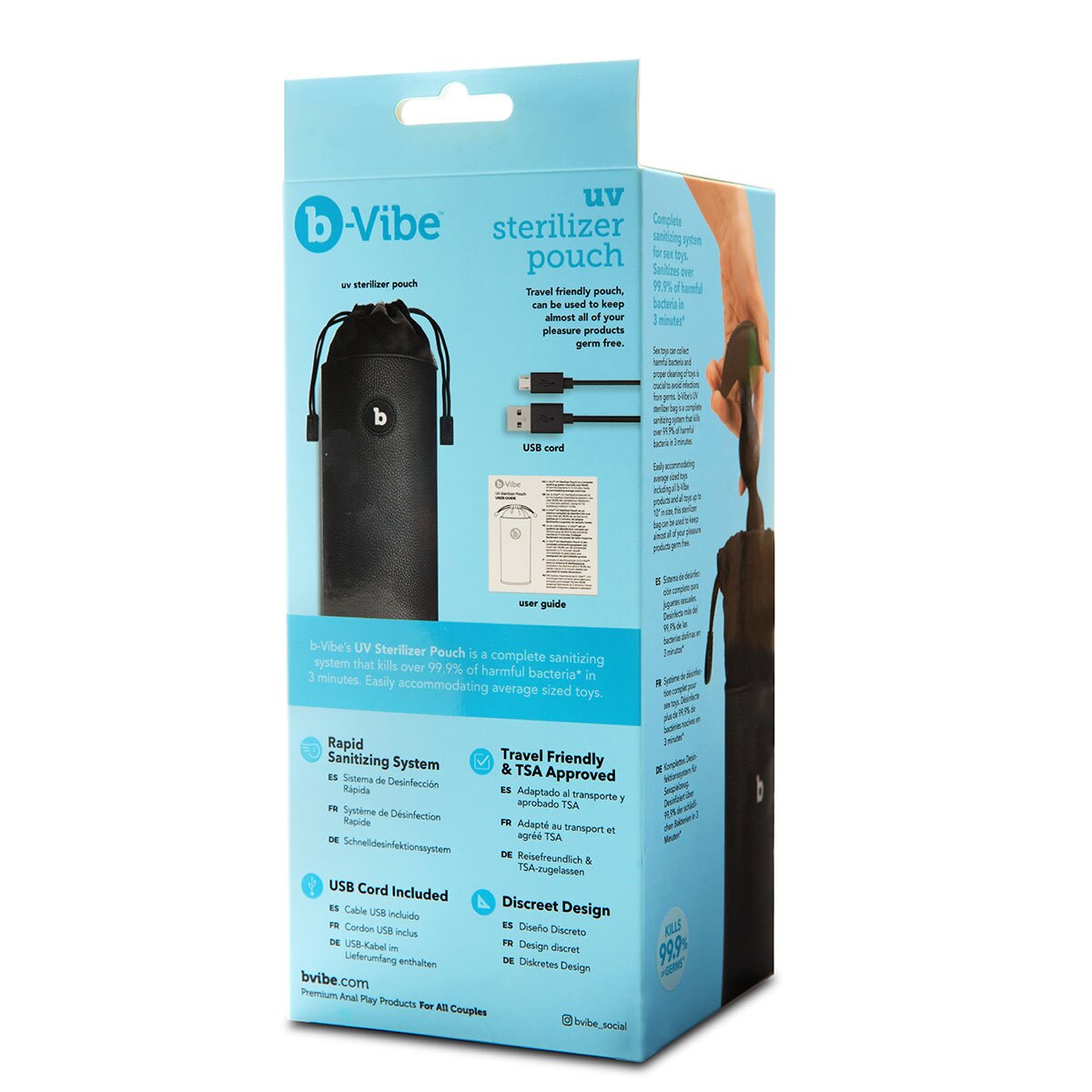 B Vibe Uv Sterilizer Pouch Sex Toy Storage Buy and try B Vibe Uv Sterilizer Pouch sex toy storage by B-Vibe