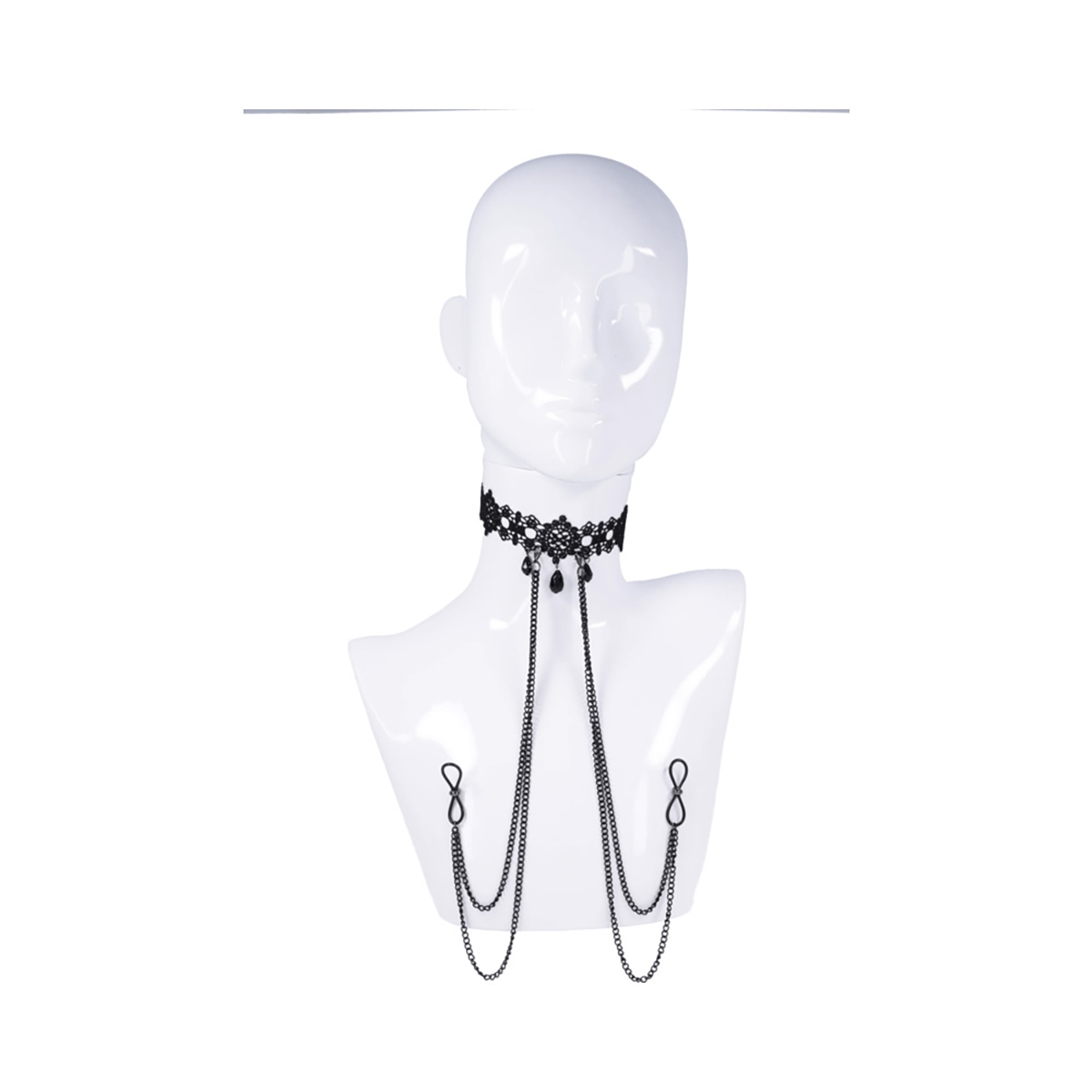 Buy  Sportsheets Sex & Mischief Lace Collar with Nipple Ties book for her.