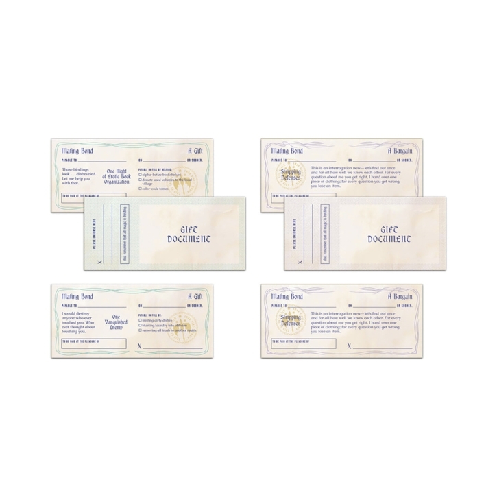 Buy  Romantasy Sex Checks:60 Certificates book for her.